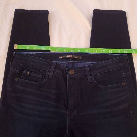 EUC Big Star Andrea Dark Wash Midrise Skinny Jean- Size 28 - Picture 5 of 11